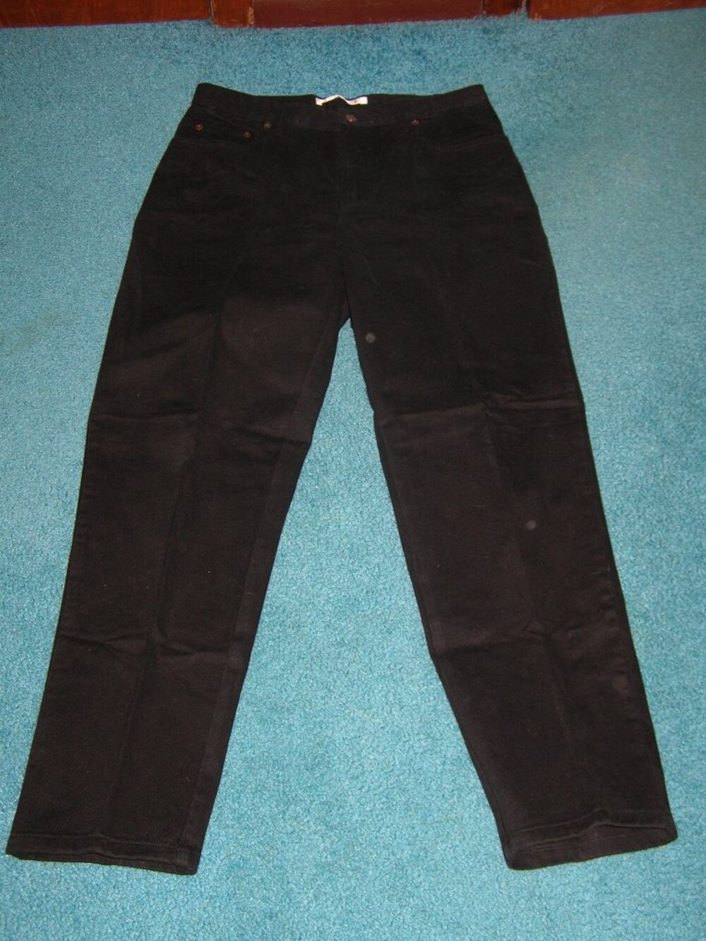 Women's Bill Blass Jeans Black Size 10 Easy Fit New 100% Cotton 2